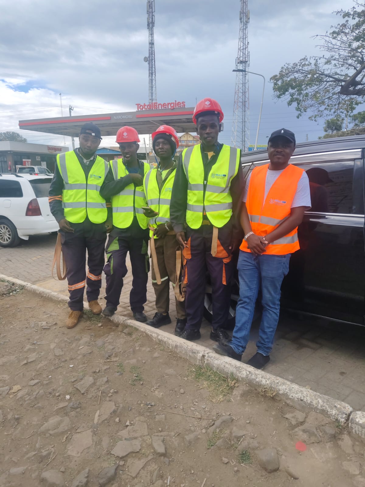 Ignite Wifi field installation team in Nyeri